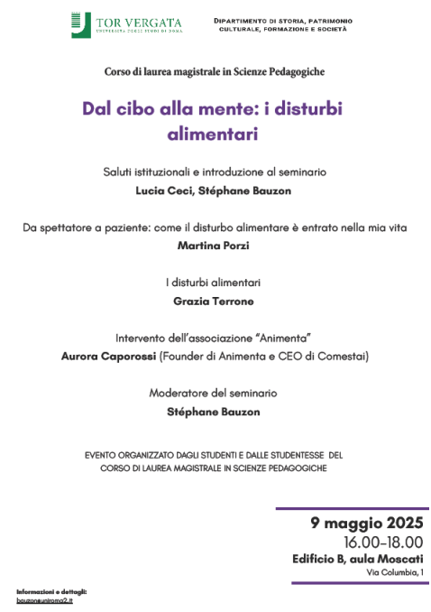 Locandina del convegno